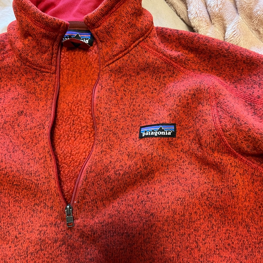 Patagonia Red Quarter-zip Size Large! - Picture 2 of 4